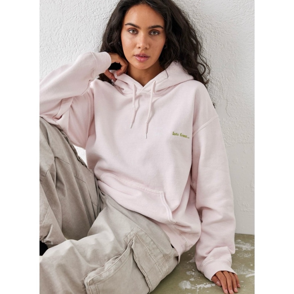 Light pink iets frans (Urban Outfitters) hoodie + sweatpants set MEDIUM